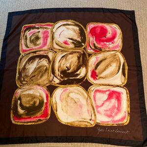 Yves Saint Laurent silk scarf. Never been worn